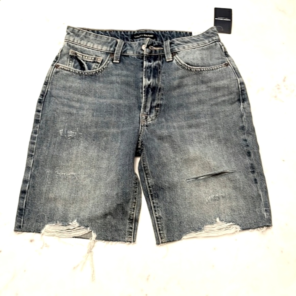 Lucky Brand High Rise Bermuda Denim Shorts, Size 2/26